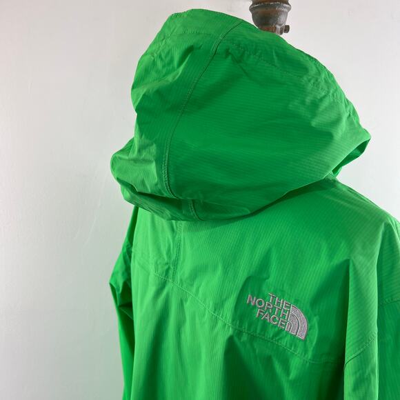 The North Face Green Abuk HyVent Full Zip Lightweight Rain Jacket Womens L - Picture 8 of 12
